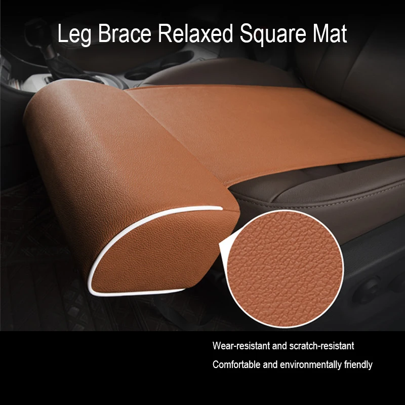 Leather Car Seat Leg Support Extension Mat Cover For Renault Megane 2 Duster Clio Honda Civic Fit VW touareg mk7 MK5 Mazda