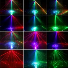 9 oczu laserowy projektor sceniczny z kontrolerem do dyskoteka światła stroboskopowe efekt lampa profesjonalna lampa RGB światło dyskotekowe DJ tanie tanio youe shone CN (pochodzenie) Mini 20 w Sound Active 110 v Domowej rozrywki
