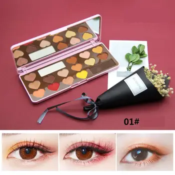 

Beauty Glazed Charming Eyeshadow 16 Color Palette Make up Palette Matte Shimmer Eye Shadow Heart Style Makeup Cosmetic