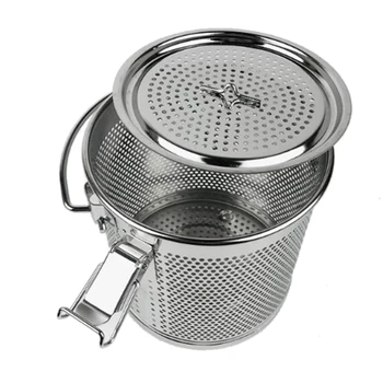 

304 Stainless Steel Seasoning Ball Bag Halogen Material Filter Soup Box Brine Hot Pot Spice Weibao Slag Basket
