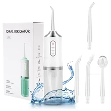 

220 Ml Water Tank Oral Irrigator 6 Nozzle Water Flosser USB Electric Dental Irrigator Pulse Oral Irrigator Teeth Cleaner