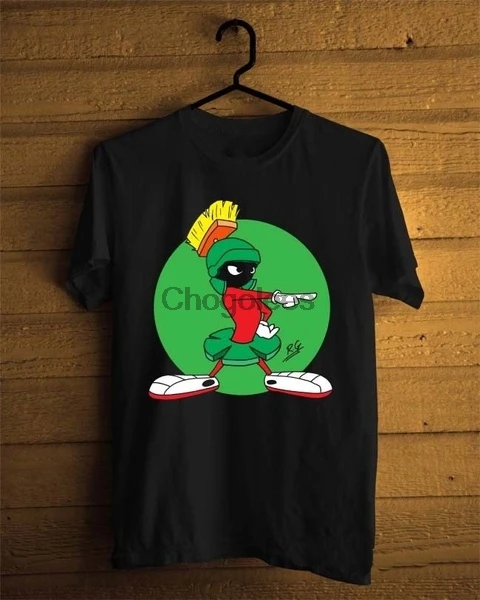 Мужская футболка Marvin The Martian модная летняя с коротким рукавом Повседневная