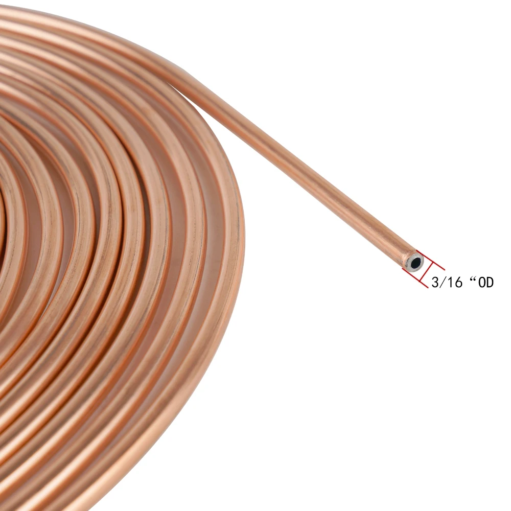 Набор трубок для автомобильных тормозных линий из меди и углеродистой стали