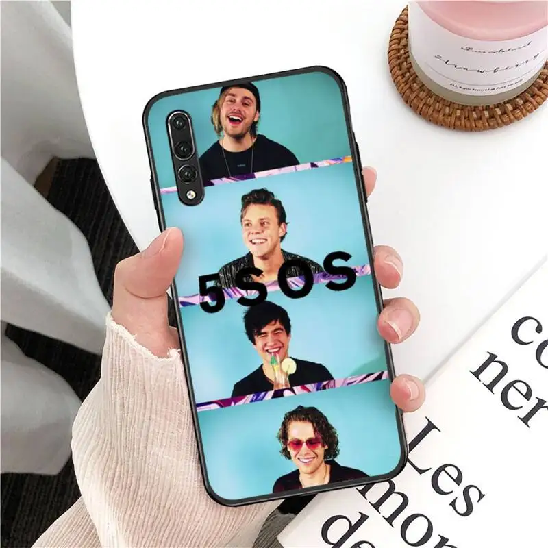 TOPLBPCS 5SOS мягкий черный чехол для телефона Huawei P20 lite P40 mate 10 20 pro P smart 2019 Y7 P30