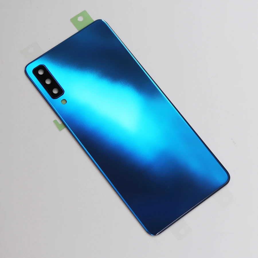 Чехол на заднюю батарейку для samsung Galaxy A7, SM-A750FN/DS, SM-A750F/DS, Задняя стеклянная крышка корпуса+ клейкая наклейка
