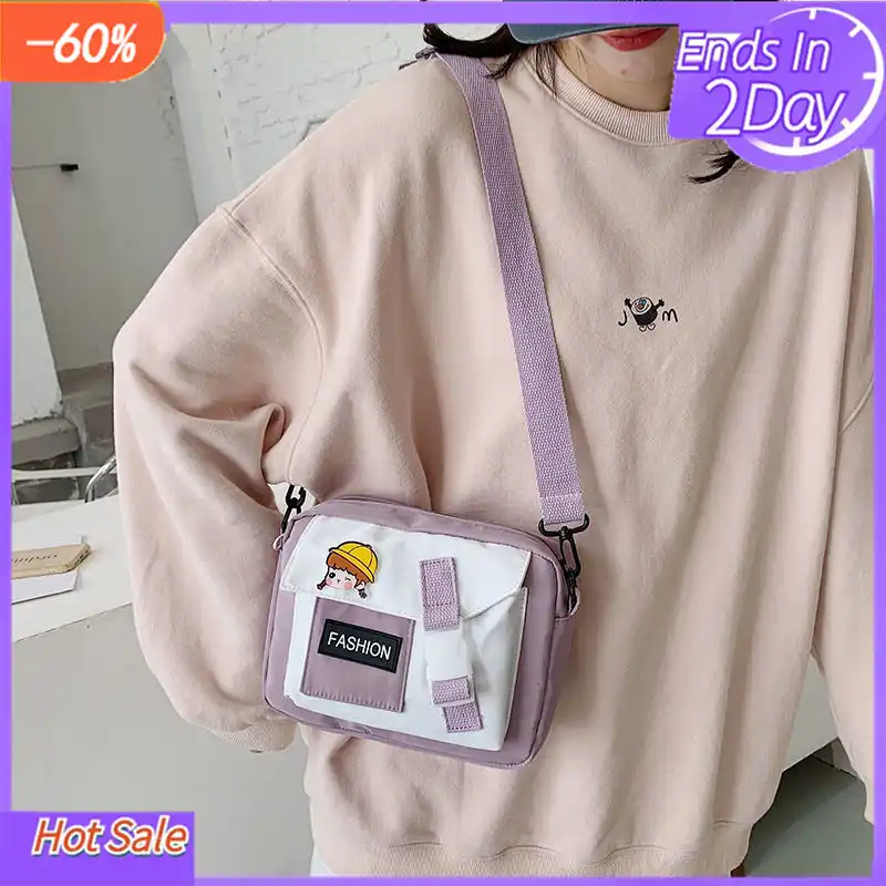 女の子のためのカジュアルナイロンクロスボディバッグ21トレンドmochila Mujer化粧品かわいいミニ女性のバッグ春bolsos Aliexpress