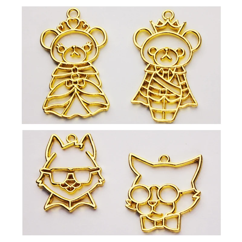 5 шт./лот ожерелье в металлической оправе с изображением принцессы кота оправой