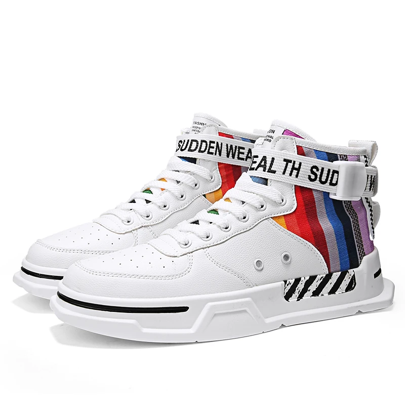 White Basket Homme осенние мужские баскетбольные кроссовки Jordan высокие трендовые мужские кроссовки светильник Non-0slip мужские баскетбольные кроссовки Jordan - Цвет: White