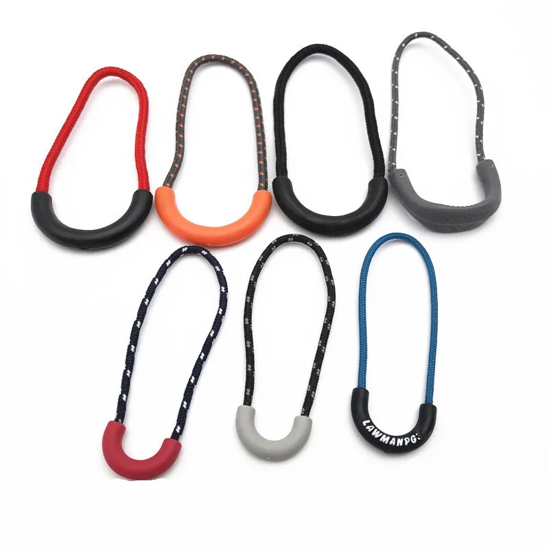 

10pcs/pack Zipper head U-shaped Cord Zipper Pull Strap multiple colour Outdoor Zipper accessories