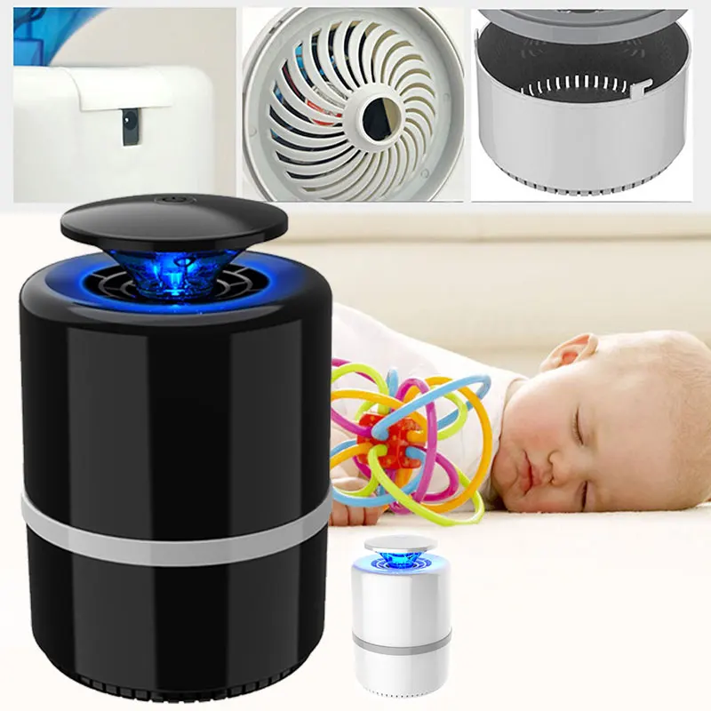 

Zapper LED Mosquito Trap Electronic Mosquito Killer Indoor Bed Room Light Durable Pest Control 5W