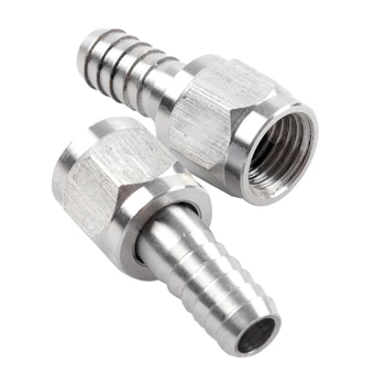 

Disconnects Set Flared Gas in and Liquid Out with 2 Swivel Nut Stems for Cornelius Corny Keg (Swivel Nut)