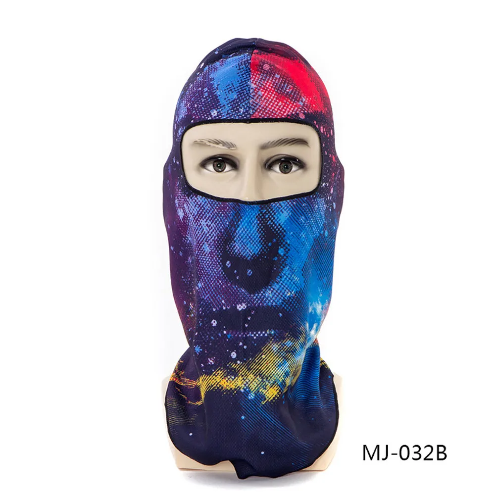 B New Explosive Ninja Mask Riding men and women Riding windproof and dustproof print Mask Anti-Fear Mask Mask Sand Turban - Цвет: B