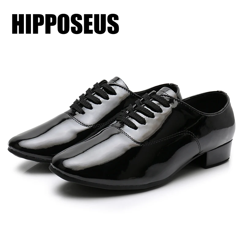 Мужская танцевальная обувь Hipposeus Обувь для бальных танцев мальчиков латинских из