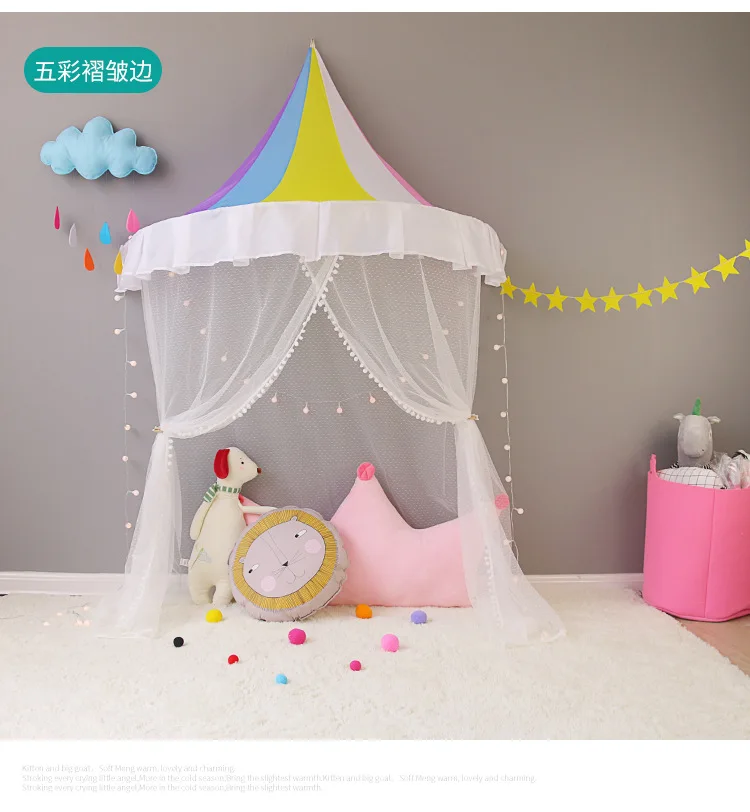 Детская вигвама палатки-Типи детская игровая кровать навес складная кроватка детская комната реквизит для фотосъемки игрушка скандинавские палатки декор комнаты