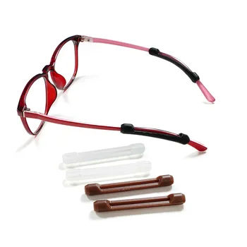 

2020 New Black White Glasses Anti-slip cover Ear Hook Silicone Anti-Slip Holder for Sunglasses Eyeglass Leg Temple Tips