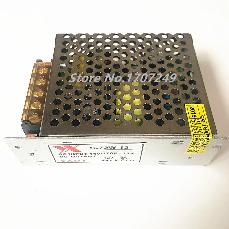 Источник питания DC12V 2A~ 50A 25W 36W 60W 72W 120W 180W 200W 250W 300W 360W 400W 500W 600W импульсный источник питания AC DC