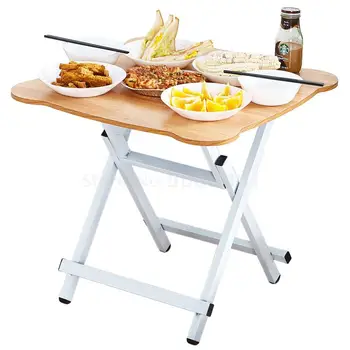 

Folding Table Household Dining Table Small Family Simple Dining Table Outdoor Folding Square Table Simple 4-person Small Table