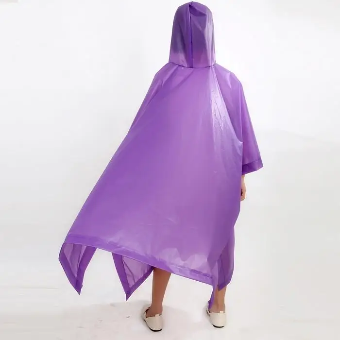 5 Color Thicken Unisex Travel Hiking Portable Solid Raincoat for Children Kids
