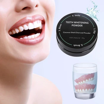 

Coconut Shells Activated Carbon Teeth Whitening Organic Natural Bamboo Charcoal Toothpaste Powder Wash Your Teeth White.w