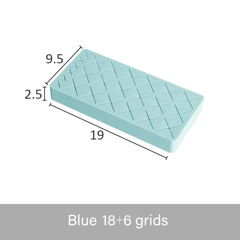 blue 02 Силиконовый держатель для губной помады, коробка для хранения косметики, подставка для макияжа, держатель для кистей, коробка для хранения ювелирных изделий с жемчугом - Handle Color: blue 02