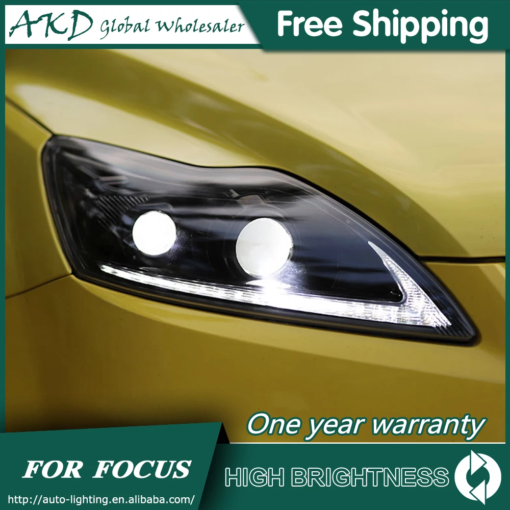 

Headlights For Ford Focus 2009-2011 Focus 3 DRL Day Running Light Head Lamp LED Bi Xenon Bulb Fog Light Tuning Car Accessory