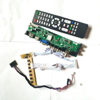 

For CLAA133WA01/CLAA133WA01A universal DVB digital HDMI VGA USB AV TV 3663 1366*768 panel LVDS 40-Pin LCD Controller board Kit