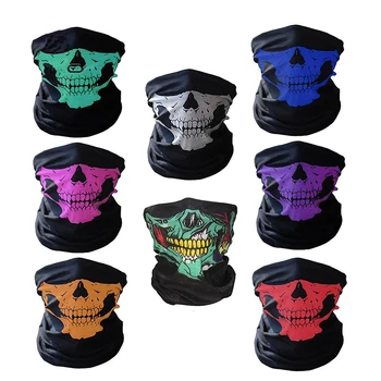 

Artilady Skull Mouth Face Masks For Women Men 3D Printed Multi-purpose Mask Sports Outdoor Grim Reaper Skeleton Wristband