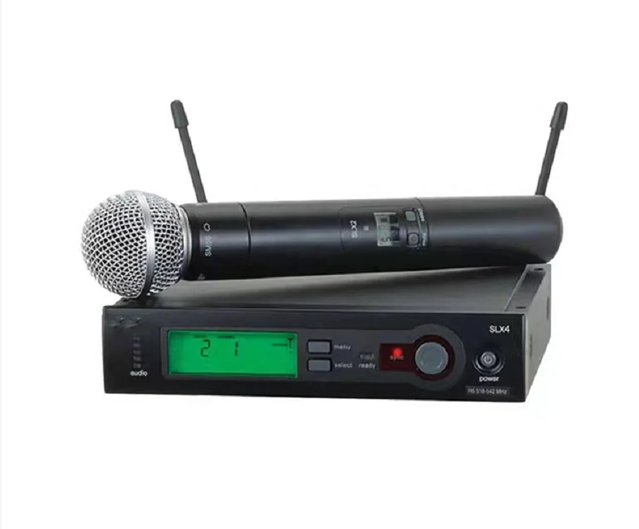 Беспроводной микрофон SLX4 one drag UHF профессиональный сценический SM58 с хорошим