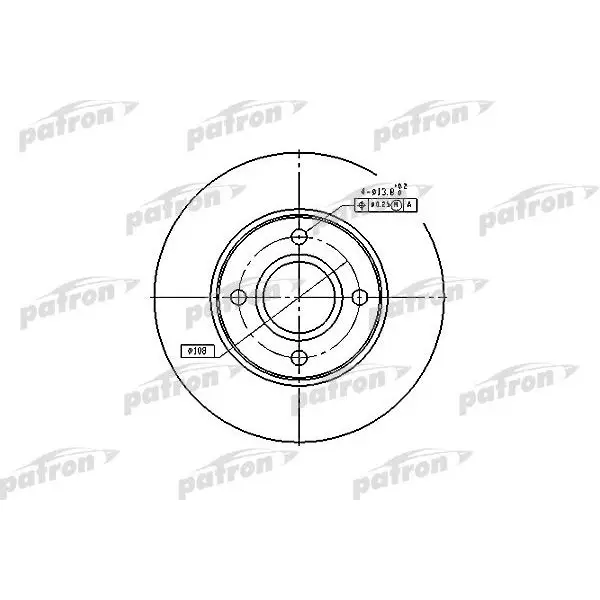 Диск тормозной передн FORD: FIESTA IV 95-02, FIESTA V 01-, FIEST