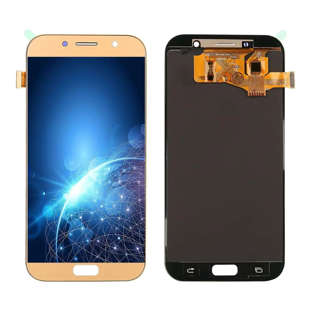 

For Samsung A720 LCD A7 2017 A720F Display LCD+Touch Screen Digitizer Assembly 100% tested Working and Can adjust brightness LCD