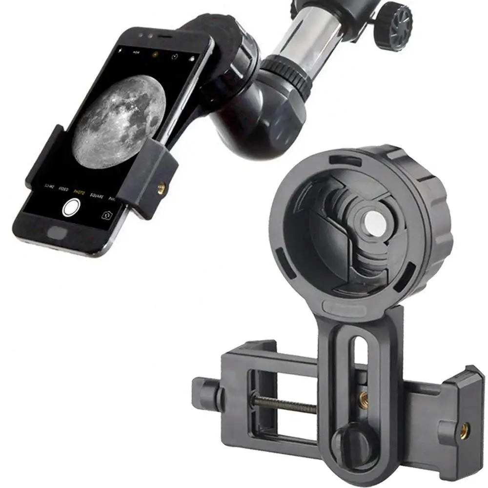 

Telescope Adapter Holder Binoculars Mount Support Mobile Phone 55-98mm Width for iPhone Huawei