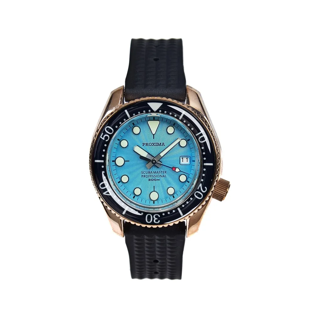 PROXIMA SBDX001 WAVE NH35 Tuna Diver автоматические наручные часы MarineMaster CUSN8 Бронзовый