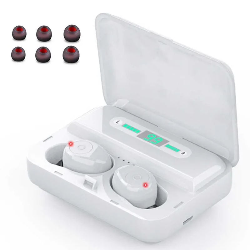 Bluetooth Headset X7 5,0 bluetooth гарнитура TWS 8D стерео Беспроводная гарнитура Водонепроницаемая гарнитура с светодиодный дисплеем 2000 мАч зарядная коробка PK G02 - Цвет: Bluetooth Headset