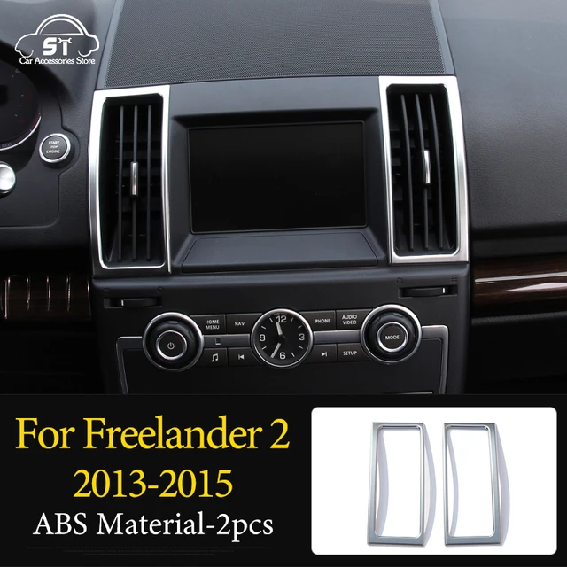 Car Steering Wheel,AC Vent Outlet Knob,Door Handle,Cover Trim,ABS Chrome,For LandRover Freelander 2 2007-2015 Interior Accessory 4