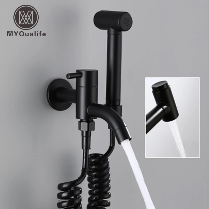 Bidet Faucet Black Bathroom Shower Faucet Bidet Toilet Sprayer Toilet