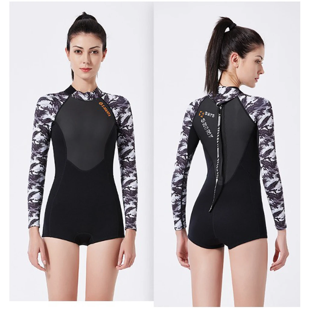 

1.5mm Neoprene Shorty Wetsuit Full Body Surf Suit for Women Lady - Choice of Sizes
