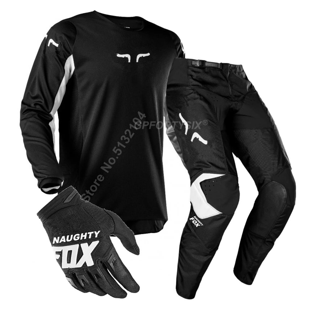 Prix -NFG07 Blackw 180 PRIX костюм для мотокросса MTB MX комплект передач ATV Dirt Bike перчатки внедорожные штаны и Джерси комбо красный S-XXL - Цвет: Prix -NFG07 Blackw
