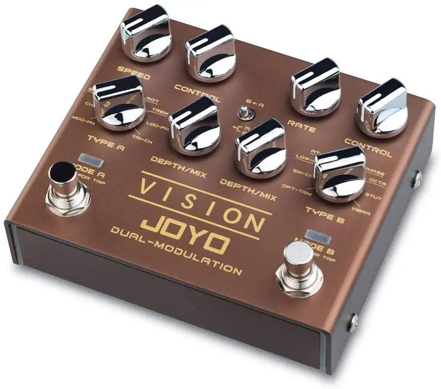 JOYO R-09 Vision мультиэффект гитарная педаль девять эффектов двухканальная модуляция педаль поддержка стерео вход и выход True Bypass