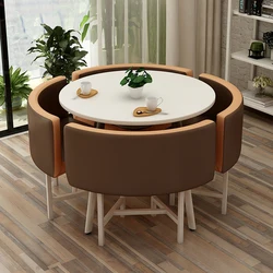 Juego de mesa de Comedor, 4 Sillas de recepción, mesas de centro, muebles de sala de estar, mesa de cocina