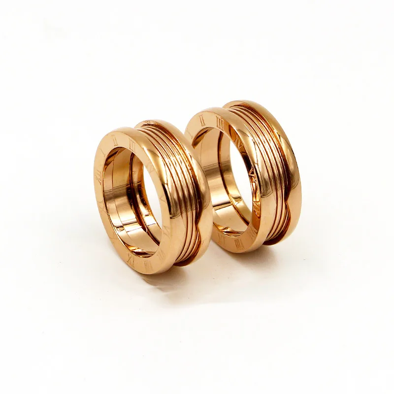 Новинка 2019 фирменное модное женское кольцо из розового золота с римскими цифрами