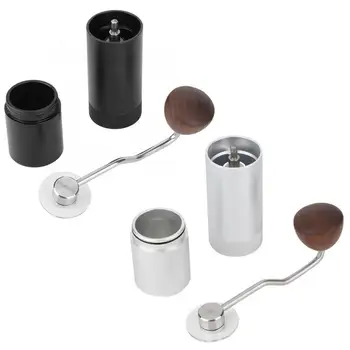 

Household Portable Manual Coffee Mill Grinder Hand Crank Kitchen Grinding Machine Wood