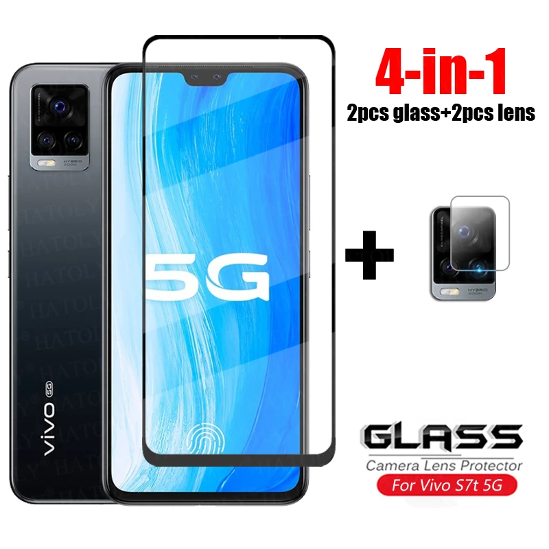 

Для стекла Vivo S7t 5G полное покрытие закаленное стекло для Vivo S7 t HD объектив камеры Защитная пленка для экрана телефона Vivo S7t 5G стекло