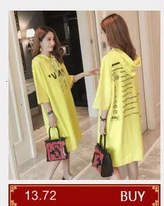 4949 летнее повседневное Хлопковое платье-футболка в Корейском стиле с буквенным принтом, женское свободное оранжевое платье с коротким рукавом, модные женские платья s