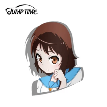 

Jump Time 13cm x 8.6cm For Onodera Pout Nisekoi Anime Sticker Decal Funny Car Truck JDM Race Waterproof Kawii Car Stickers