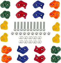 Support d'escalade mural 10 pièces/ensemble, aire de jeux intérieure et extérieure pour enfants, accessoires coulissants avec matériel de montage