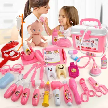 

26/31/39 Pcs Pretend Doctor Nurse Toy Kit Dentist Playset for Boys Girls Birthday Gifts