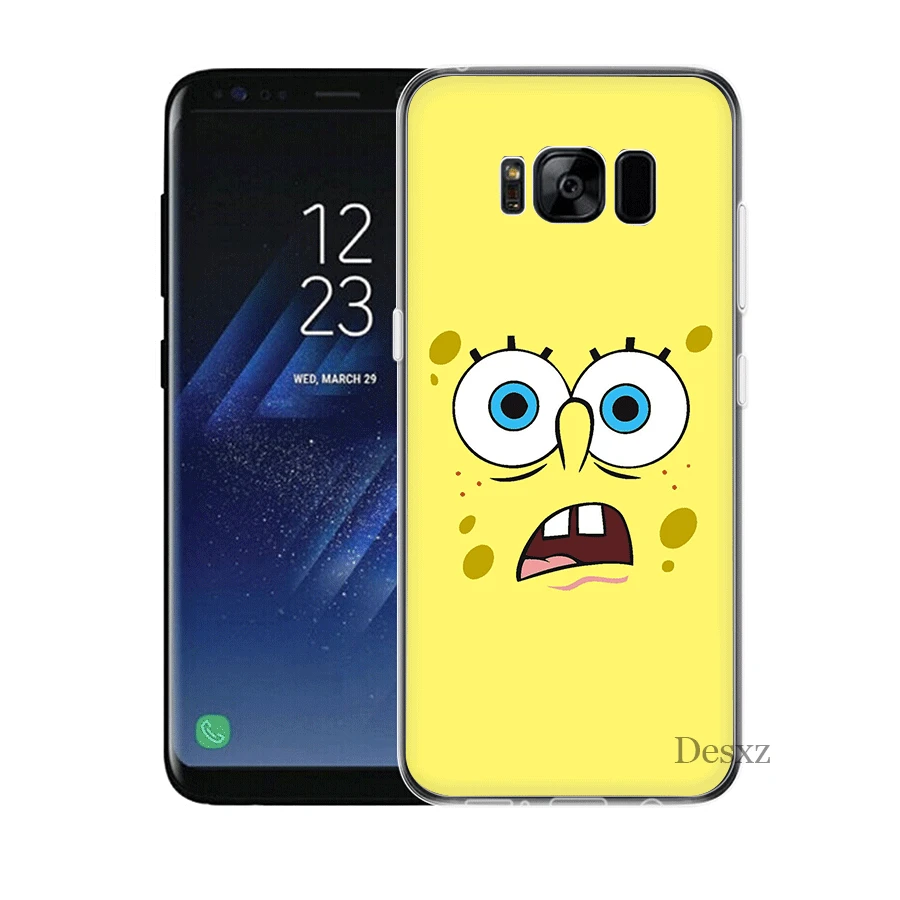 Мобильный чехол для телефона для samsung A3 A5 A6 A7 A8 A9 A10 A20 A30 A40 A50 A60 в твердом переплете на желтом фоне «Губка Боб - Цвет: H7