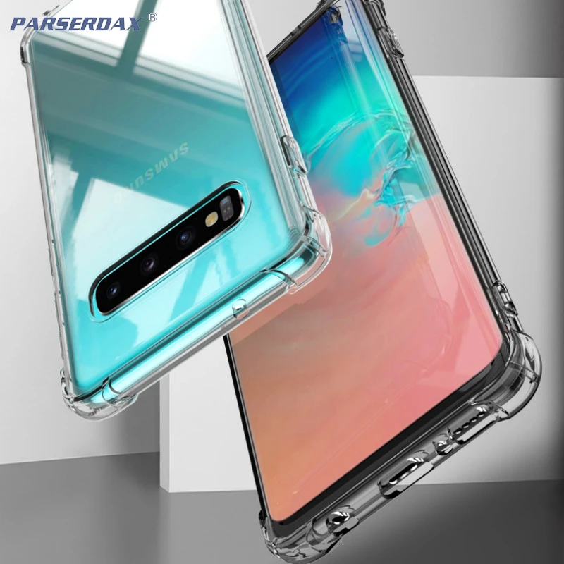 Прозрачный защитный ТПУ чехол-бампер для samsung Galaxy Note 10 Pro 9 8 5 4 3 S10 5G S9 S8 Plus S7 S6 Edge
