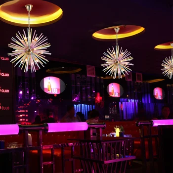 

Nordic Bar Luxury LED Crystal Chandelier Modern Children's Room Clothing Store Color Decoration Restaurant Chandelier Lighting