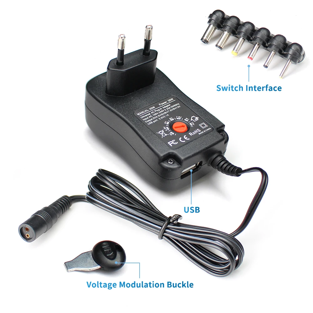 AC DC 3V 6V 9V 12V импульсный адаптер питания 2A 30W регулируемый 3 V 12 V USB источник питания Fonte 220V TO 12V источник питания Mean Well|Импульсный источник питания| | АлиЭкспресс